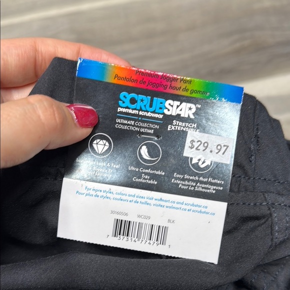 Scrub Star black scrubs size small NWT - Picture 3 of 8